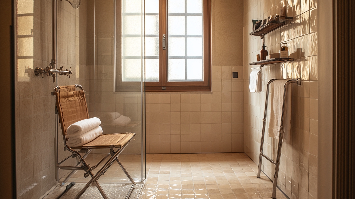 Douche sénior — installation professionnelle
