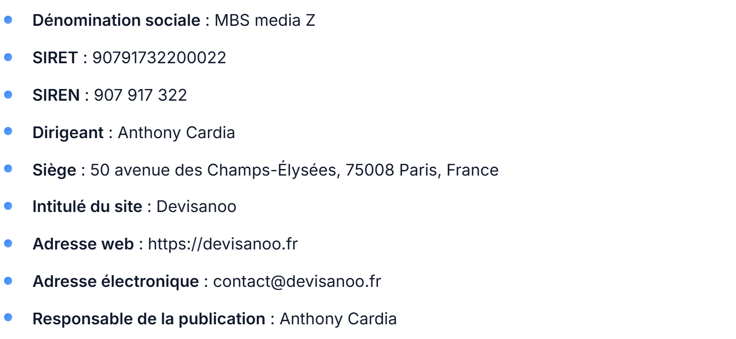 Informations sur l'éditeur